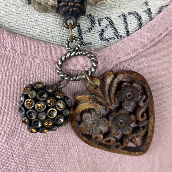 Boho Mixed Chunky Bright Necklace 16" - Picture 2 of 6